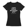 thumbnail image 1 of Drag Queen I Look Spooky Quote Women Black T-Shirt, Female Large, 1 of 4