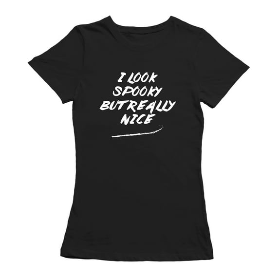 Drag Queen I Look Spooky Quote Women Black T-Shirt, Female Large