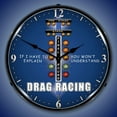 thumbnail image 1 of Drag Race Wall Clock, Lighted: Racing Theme, 1 of 3