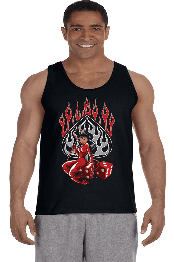 Drag Racing 50's Nostalgia Tank Top Mens T-shirt Clothing Apparel Muscle Tee