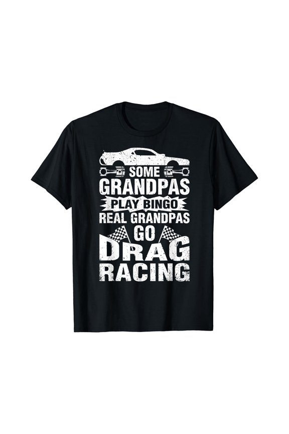 Drag Racing Grandpa Car Lover For Grandfathers MM T-Shirt, Unisex T-Shirt