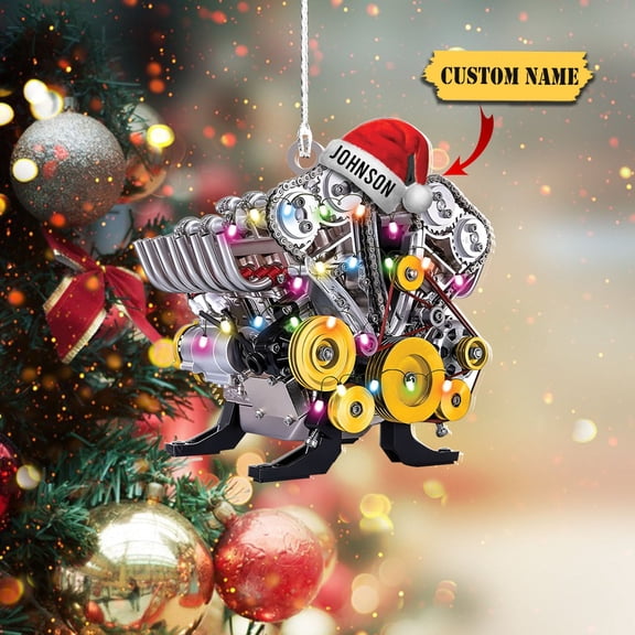 Drag Racing Hot Rod , Ornament Decoration, Ornament For Gift, Ornament Christmas, CHRISTMAS TREE DECORATION--PLEASE NOTE CUSTOM NAME