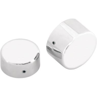 Drag Specialties 0214-0449 Chrome Axle Caps - Rear