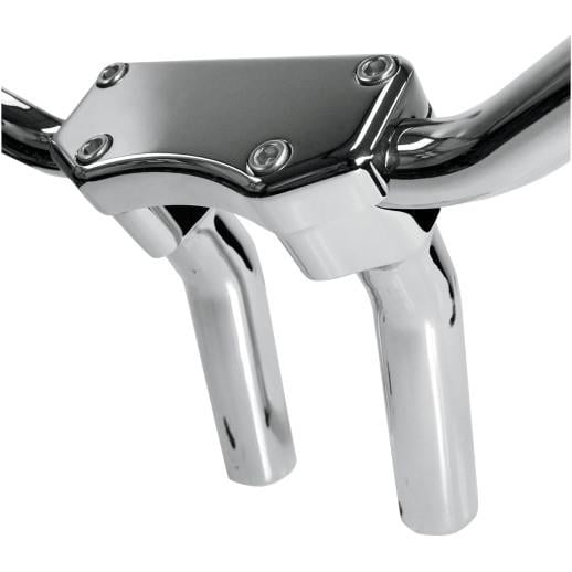 Drag Specialties 0602-0590 Handlebar Riser/Top Clamp Kit with 1in. Clamping Area - 5 1/2in. Tall with 1in. Pullback - Ch