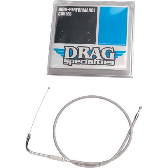 Drag Specialties 0650-0412 Alternative Length Braided Throttle Cable - 38in.