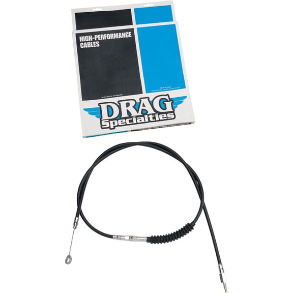 Drag Specialties 0652-1529 Alternative Length Black Vinyl High Efficiency Clutch Cable - 80in.