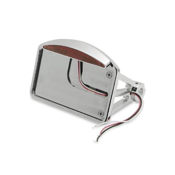 Drag Specialties 0906-6042 Axle Mount Taillight - Half-Moon - Flat Horizontal