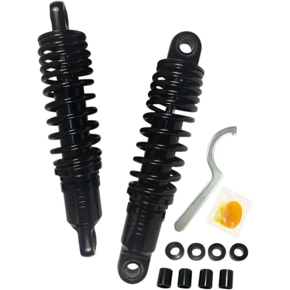 Drag Specialties 1310-1828 Ride-Height Adjustable Shocks - 11in. - Black