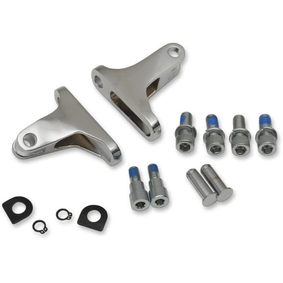 Drag Specialties 1621-0786 Short Passenger Footpeg Mount Kit - Chrome
