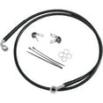thumbnail image 1 of Drag Specialties 1741-3991 Extended Stainless Steel Front Brake Line Kit - Clear Coated - 70-1/2in. (+6in.), 1 of 1