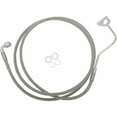 thumbnail image 1 of Drag Specialties 1741-4501 Extended Stainless Steel Front Brake Line Kit - Clear Coated - 72.5in. (+8in.), 1 of 1