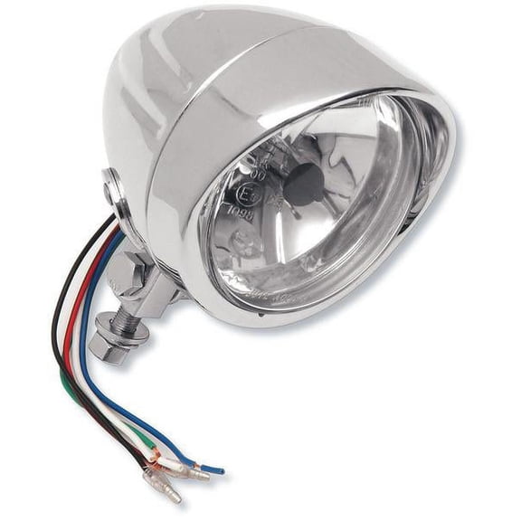 Drag Specialties 2001-0248 4 1/2in Spotlight with Running Light - Grooved
