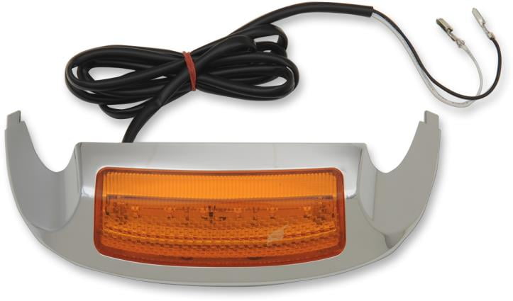 Drag Specialties 2040-1965 LED Front Fender Tip Light - Amber Lens