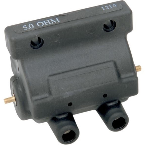 Drag Specialties 2102-0215 12V Performance Ignition Coil - 5 OHM - Black
