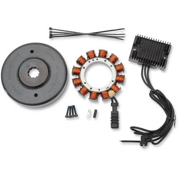 Drag Specialties 2112-1204 Heavy-Duty 32A Charging Kit - Black Regulator