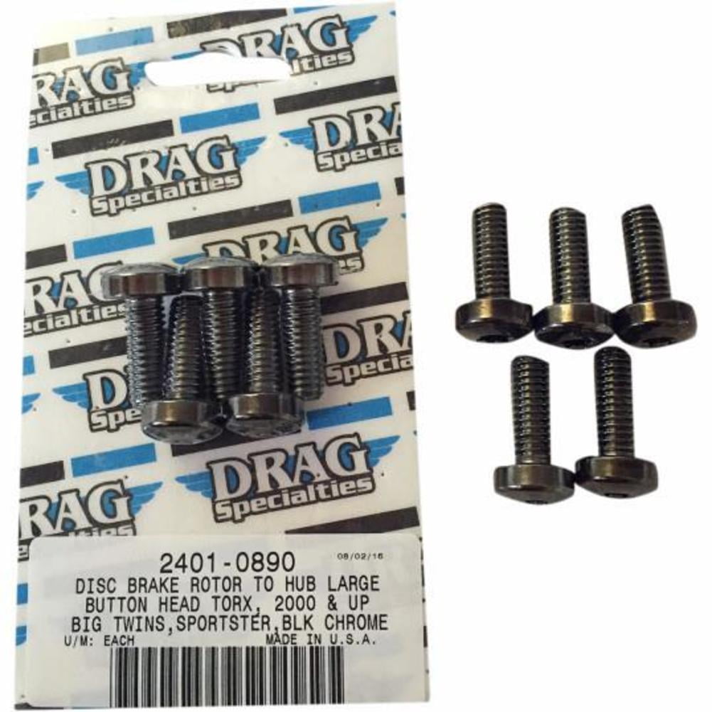 Drag Specialties 2401-0890 Front Disc Brake Mounting Kit - Black Chrome