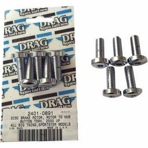 Drag Specialties 2401-0892 Rear Disc Brake Mounting Kit - Black Chrome