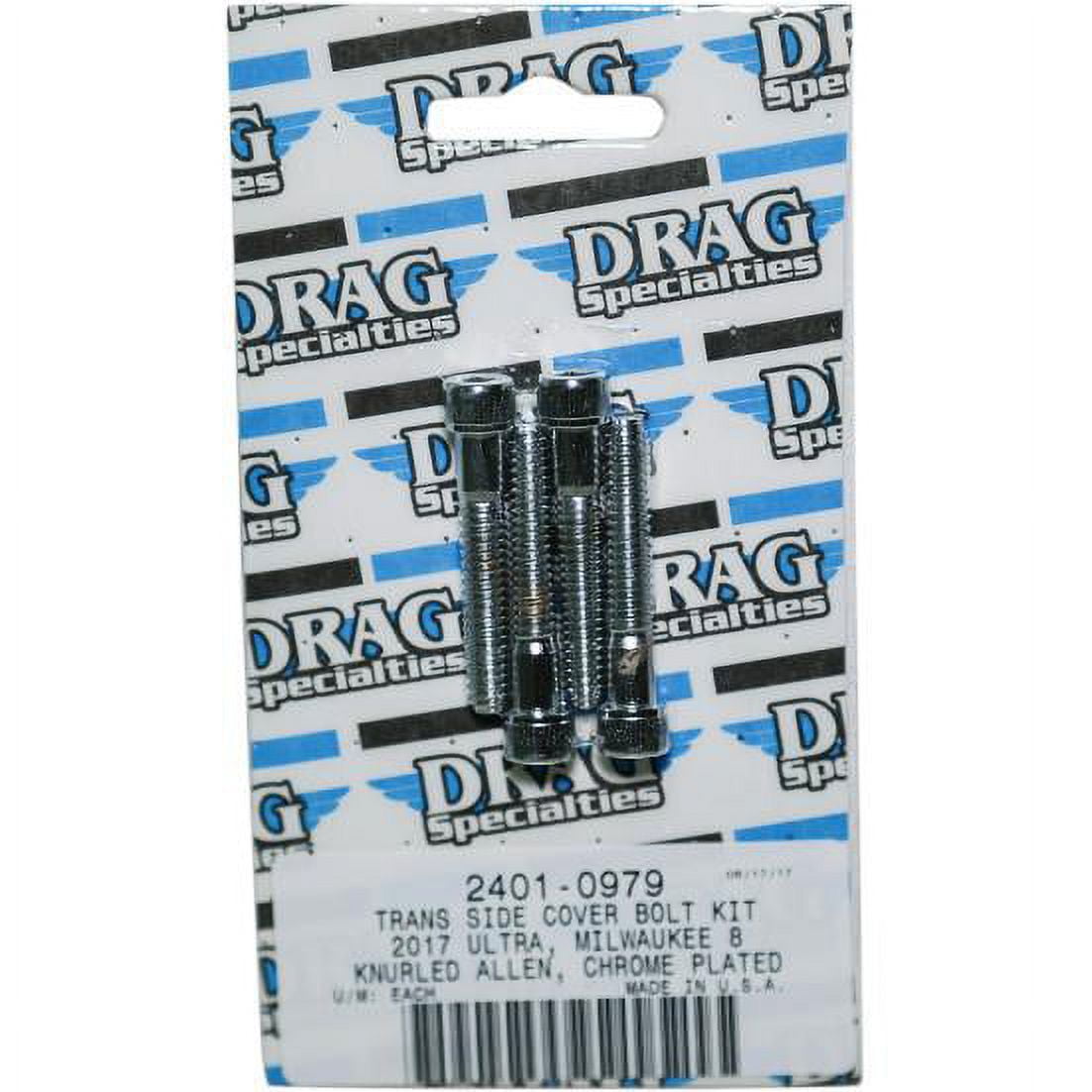 Drag Specialties 2401-0980 Transmission Side Cover Bolt Kit - Smooth