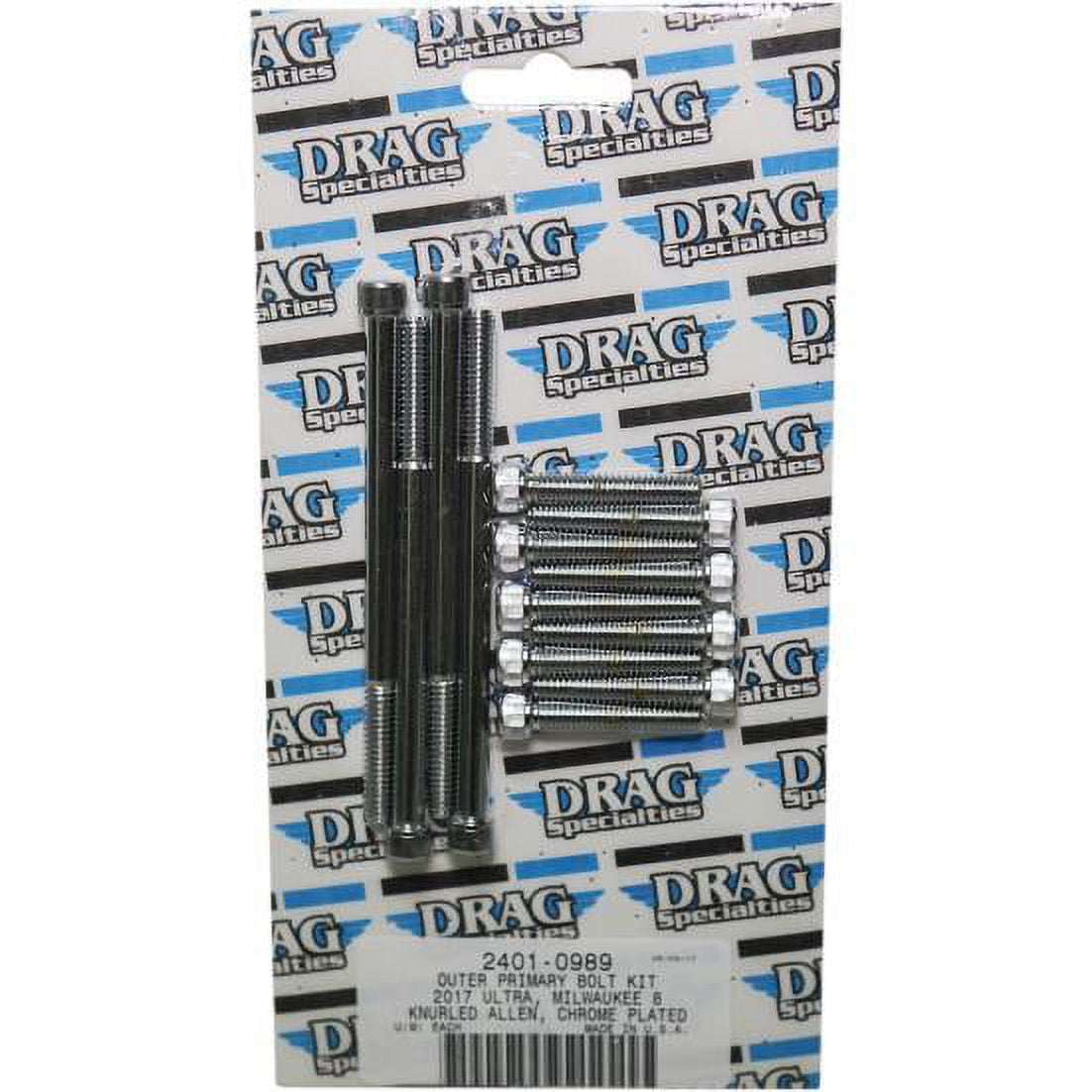 Drag Specialties 2401-0989 Outer Primary Bolt Kit - Knurled