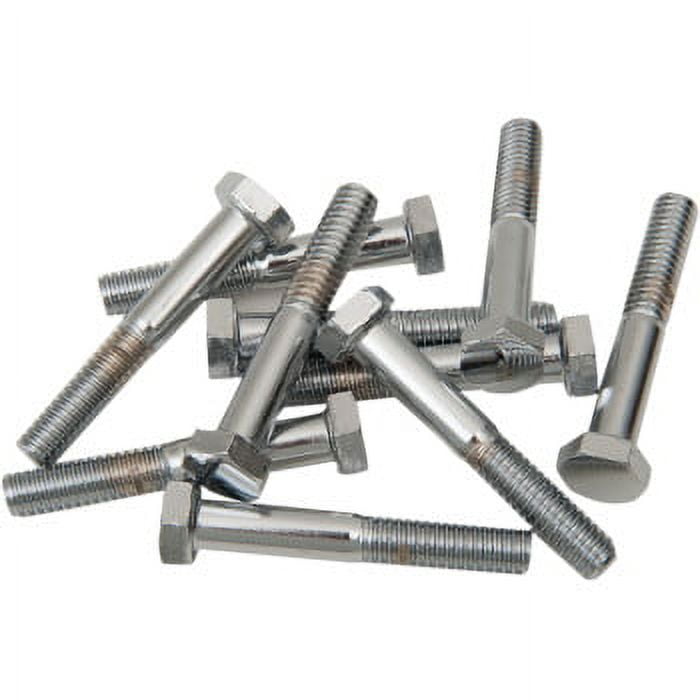Drag Specialties Replacement Hex-Head Bolts 5/16"-18 X 2 1/4" Chrome DS-190618