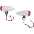 thumbnail image 1 of Drag Specialties Chrome Bullet Marker Lights Red Lens/Red LED (7805-2070), 1 of 1