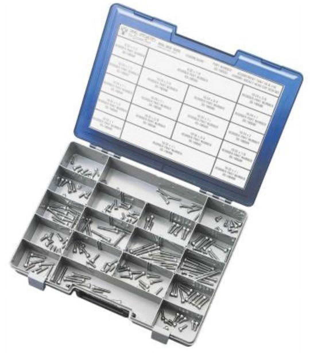 Drag Specialties DS-190583 #8 and #10 Fine and Coarse-Thread Knurled Socket-Head Bolt Kit