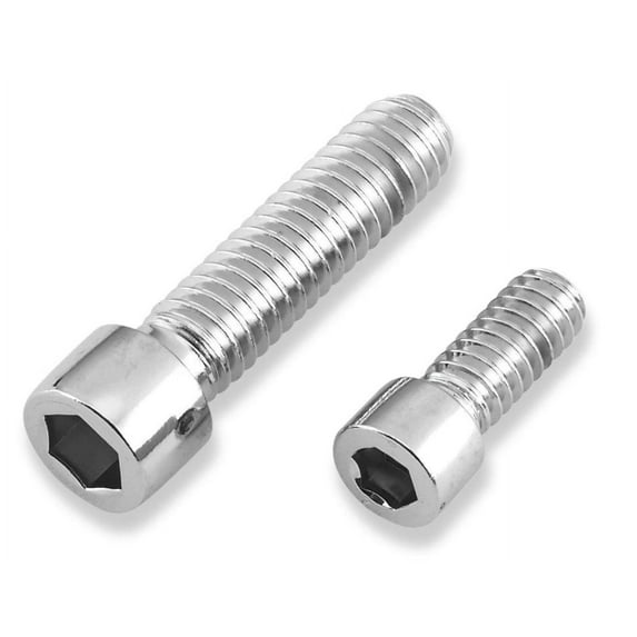 Drag Specialties DS-190598S #10 Fine and Coarse-Thread Smooth Socket-Head Bolts - 10-32 x 7/8in.