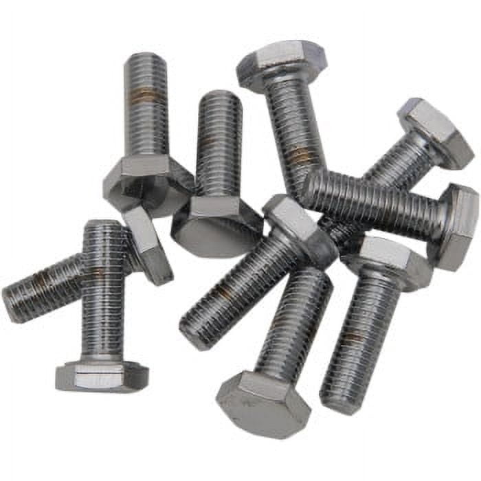 Drag Specialties DS-190626 Fine-Thread Hex-Head Bolts - 1/4in.-28 x 5/8in.