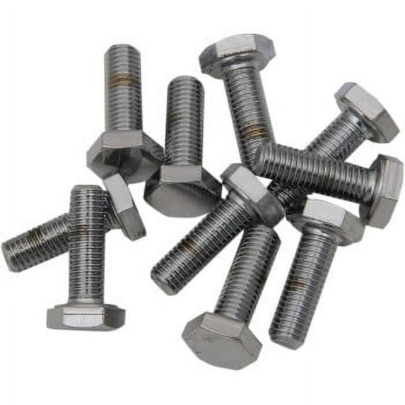 Drag Specialties DS-190626 Fine-Thread Hex-Head Bolts - 1/4in.-28 x 5/8in.