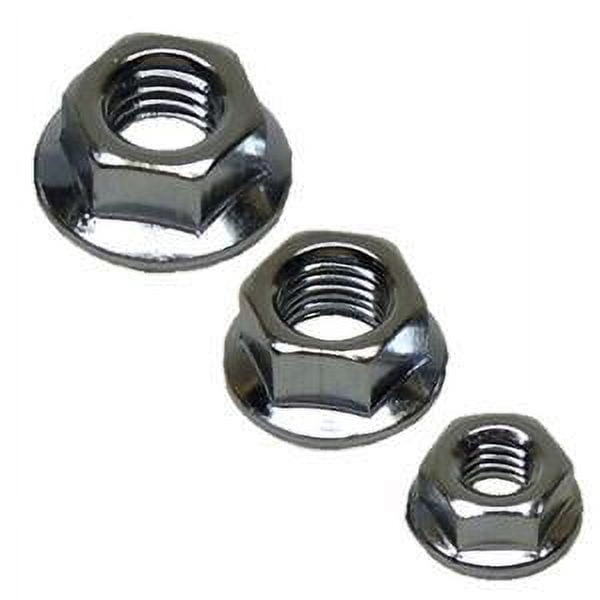 Drag Specialties DS-190660 Chrome Hex Nuts - 5/16in.- 24