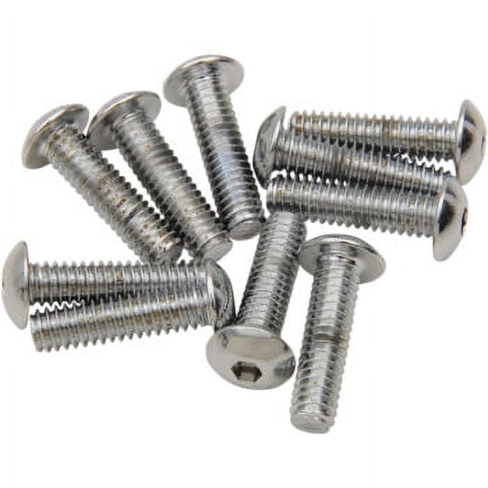 Drag Specialties DS-190823 Button-Head Bolts - 8-32 x 5/8in.