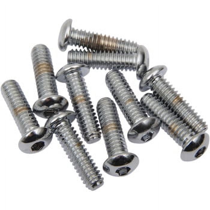Drag Specialties DS-190831 Button-Head Bolts - 1/4in.-20 x 7/8in.