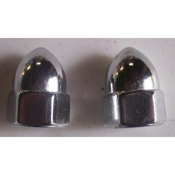 Drag Specialties DS-190860 Chrome Acorn Nuts - 7/16in.-20