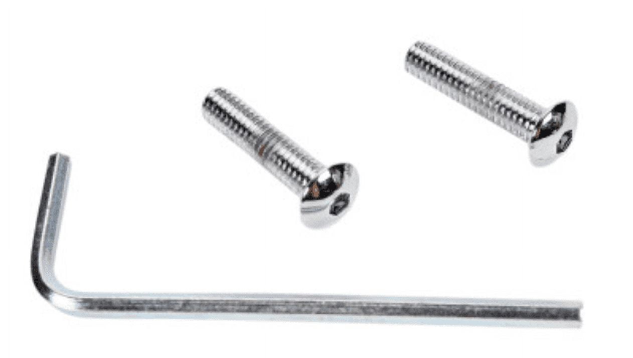 Drag Specialties DS-190871 Point Cover (button-head) Chrome Socket-Head Bolt Set - Knurled