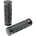 thumbnail image 1 of Drag Specialties Hotop Throttle by Wire Black Rubber Handlebar Grips (0630-0775), 1 of 1
