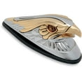 thumbnail image 1 of Drag Specialties Large Eagle Head Front Fender Ornament with Amber Eyes, 1 of 1