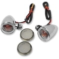 thumbnail image 1 of Drag Specialties Mini Deuce Bolt Chrome Marker Lights w/Clear Lens (2040-0530), 1 of 1