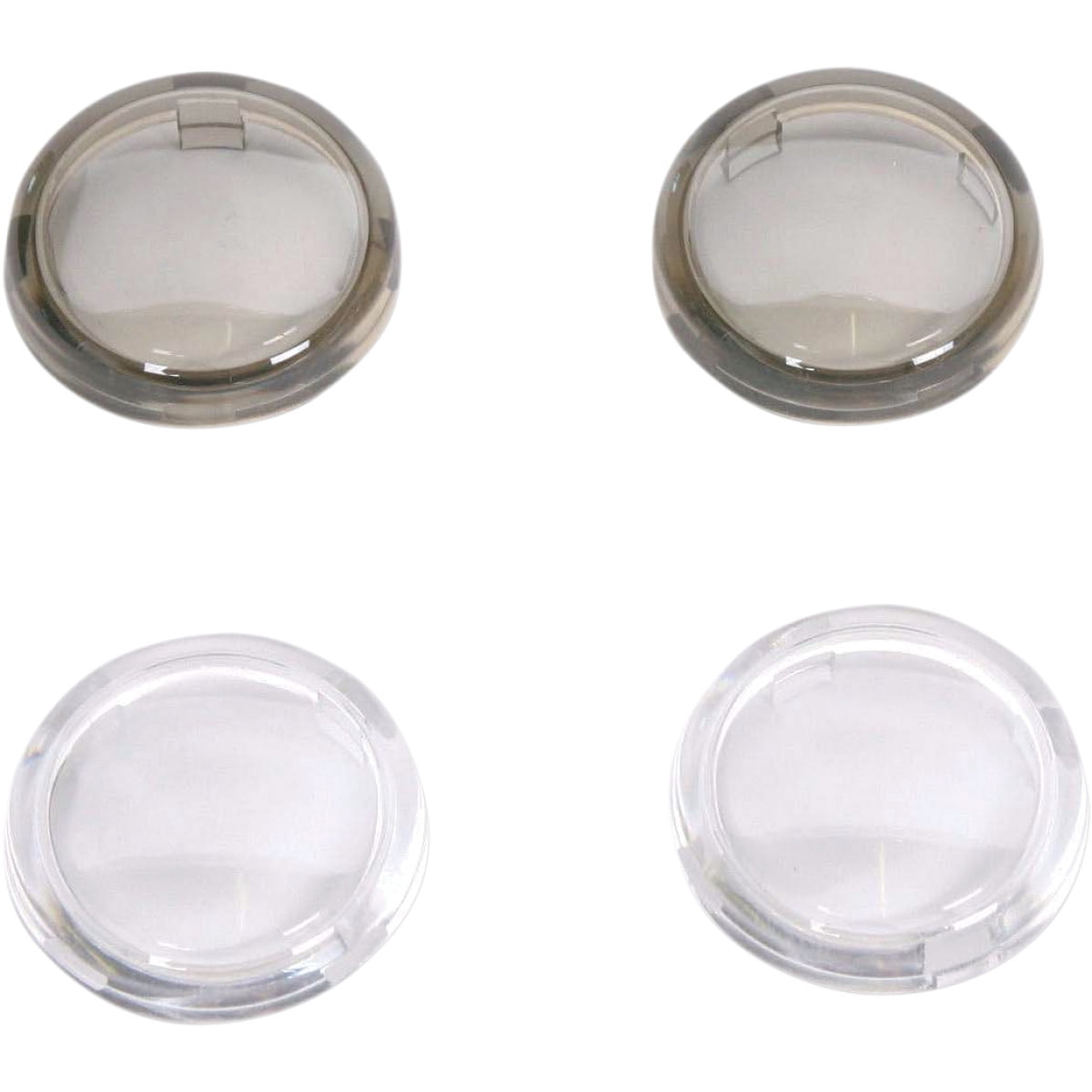 Drag Specialties Mini Deuce Clear & Smoke Marker Light Lens Kit (2020-0118)