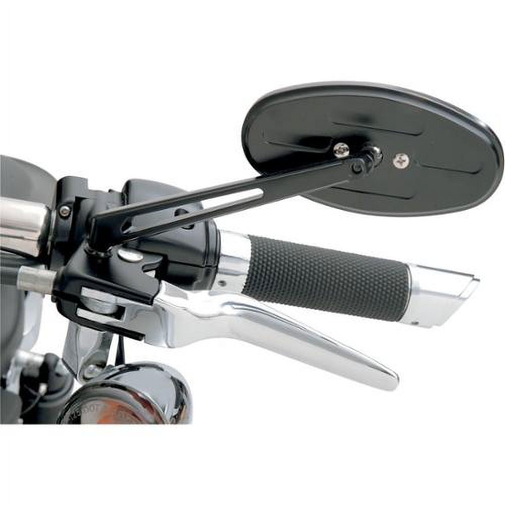 Drag Specialties Mirror Stealth II Black/Blue Sapphire (0640-0288)