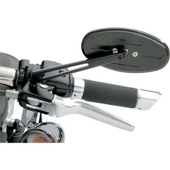 Drag Specialties Mirror Stealth II Black/Blue Sapphire (0640-0288)