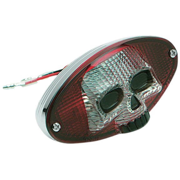 Drag Specialties Taillight Replacement Lens Skull (2010-0823)