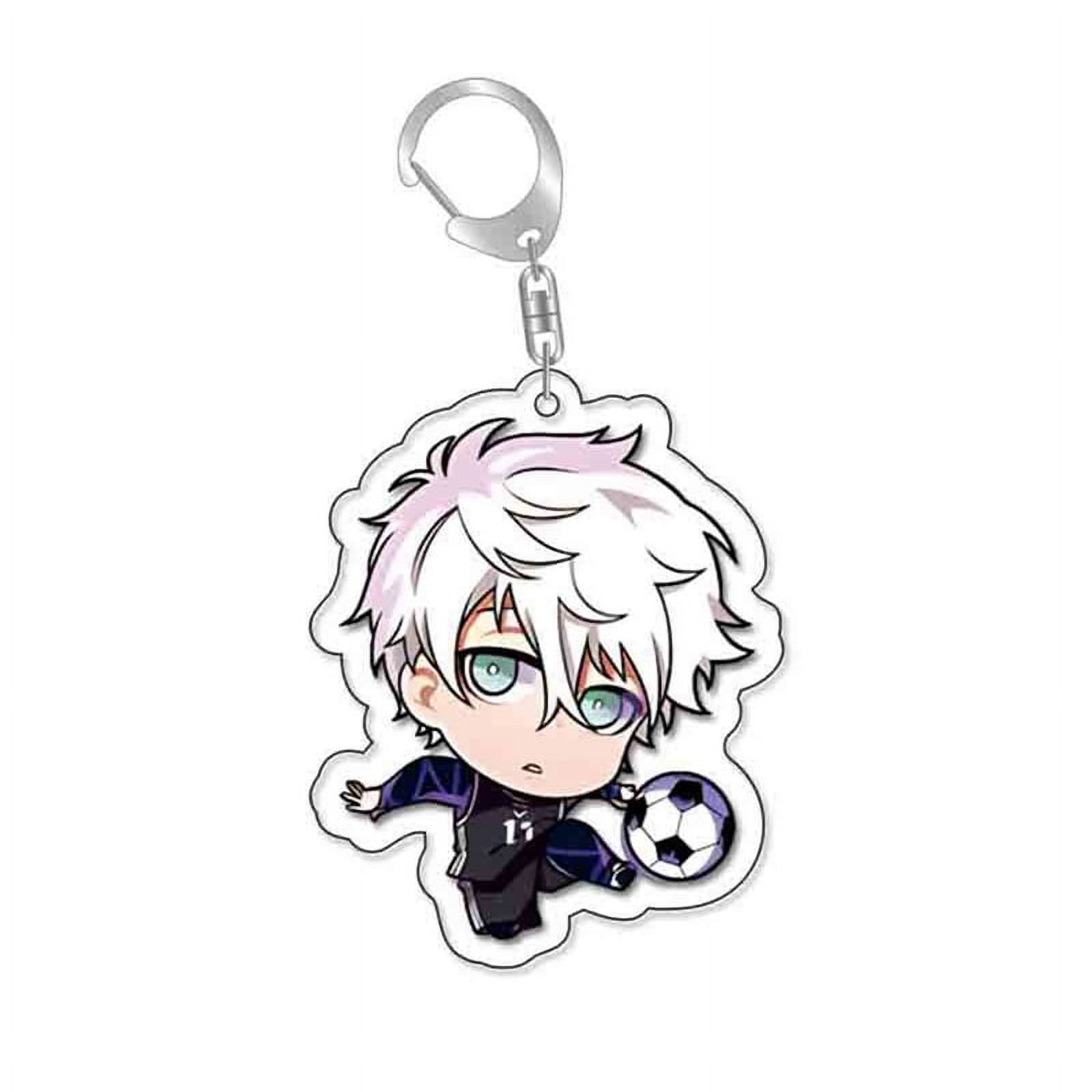 DraggmePartty Anime Blue Lock Keychain Chigiri Hyouma Isagi Yoichi