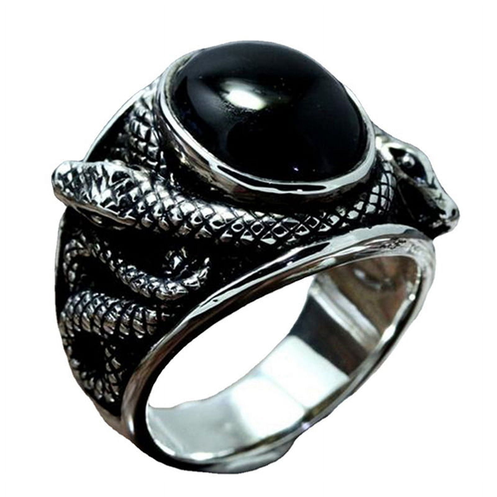 Buy COLOUR OUR DREAMS Trending Black Studded Ring And Black Square Curved  Ring For Boys And Men (Pack Of 2) Online In India At Discounted Prices