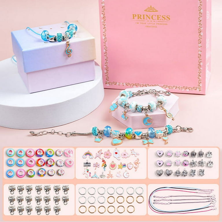 Charm Bracelet Making Kit, Girls Toys Jewelry Crafts