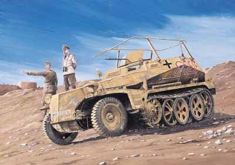 Maquette 1/35 Sdkfz 250/3 Afrikakorps – Char WW2 Peint, Front Désert