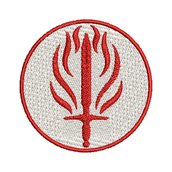 Dragon Age Templars Embroidered Patch Iron-On Applique, Cosplay Vest Clothing Badge Back Packs Uniform DIY