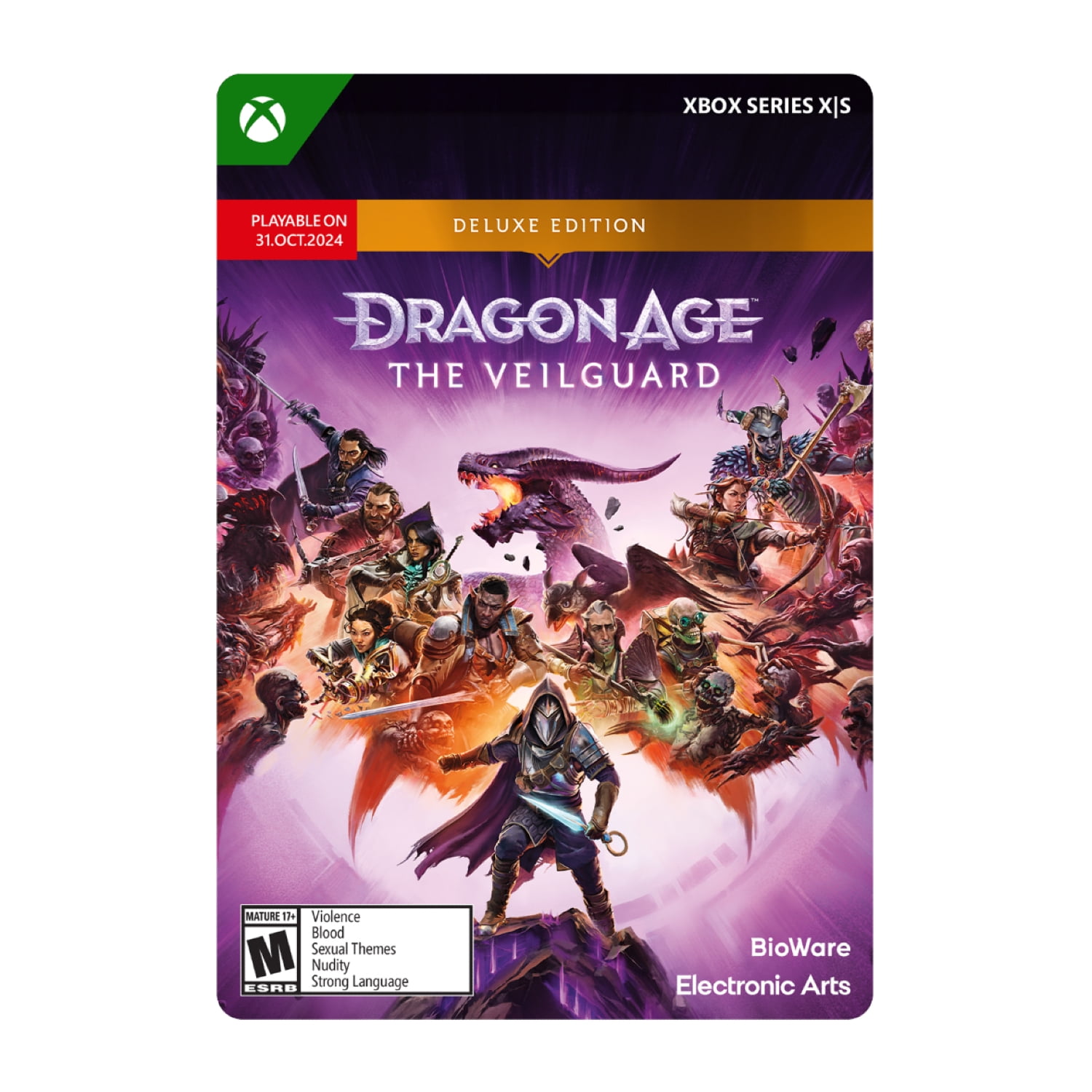 Microsoft : Dragon Age the Veilguard Deluxe Edition Prepaid Gaming eCard, Xbox [Email Delivery]