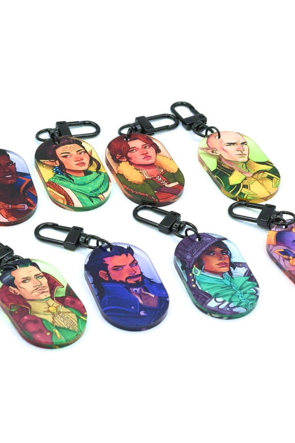 Dragon Age the Veilguard Portrait Keychains-last chance no restocks (1 keychain)