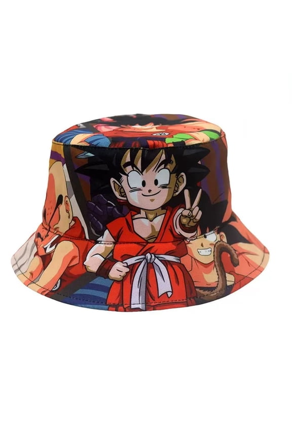 Dragon Anime Ball Cartoon Bucket Hat - UV Protection Unisex Summer Hat, Outdoor Festival Must