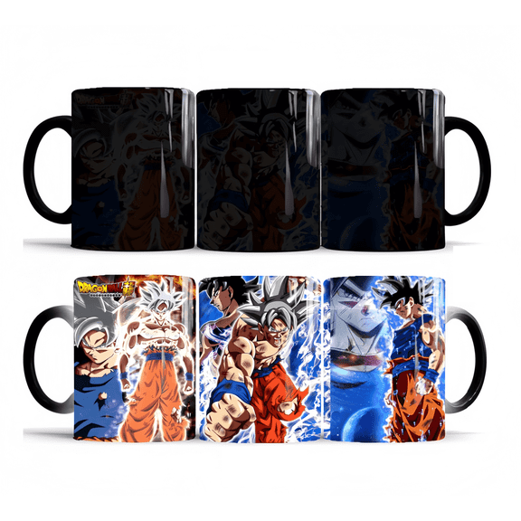 Dragon Anime Ball Changing Coffee Mug Heat-Sensitive Reactive Ceramic Cup Coffee Mug